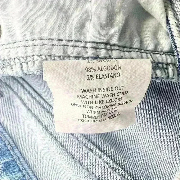 O’Neill Junior Girls Scout Raw Hem Distressed Light Wash Denim Shorts Size 5 - Picture 11 of 11